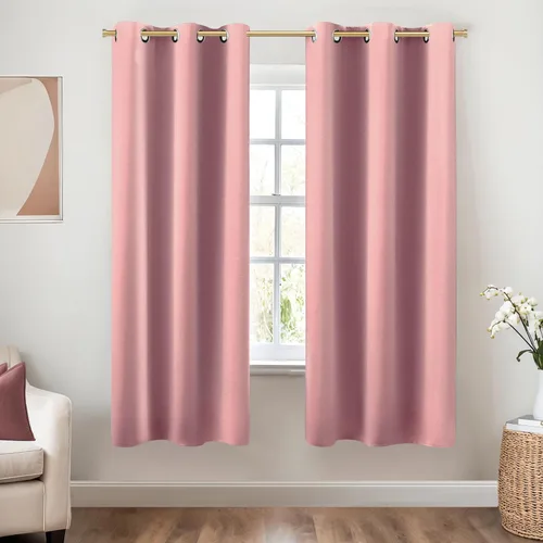 Miniatura 162 de Cortinas opacas de 72 pulgadas extra anchas para dormitorio, puerta corrediza de vidrio y patio, 2 paneles con ojales para oscurecer ventana grande