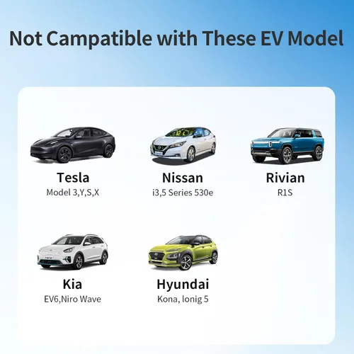 Miniatura 3 de QIAO - Adaptador de carga Tesla a J1772, máximo 80 A 250 V CA, convertidor NACS chapado en plata para carga eficiente de EV de nivel 2, compatible