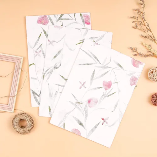 Miniatura 4 de Hojas de papel de morera gruesas A4 hechas a mano, pintura, escritura, papel decorativo, papel para hacer tarjetas, manualidades, 20 piezas