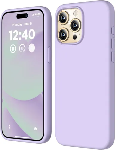Miniatura 33 de Compatible con Funda para iPhone 15 Pro Max, Funda de Silicona Líquida, Cubierta Protectora Resistente a Golpes de Cuerpo Completo Funda Delgada