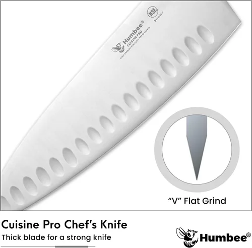 Miniatura 2 de Cuchillo de chef certificado NSF de 10 pulgadas, cuchillo de cocina de acero inoxidable de alto carbono con mango ergonómico codificado por