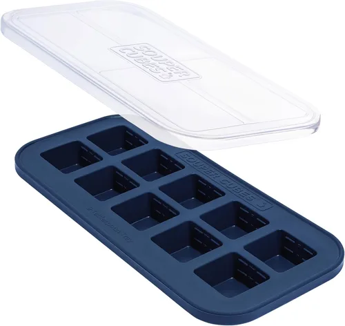 Miniatura 13 de Souper Cubes 2 cucharadas. Moldes de silicona para congelador - Perfectos para almacenar ajo, hierbas, jengibre, pesto, pasta de tomate, jugo