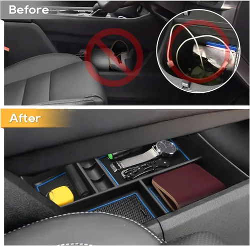 Miniatura 2 de LFOTPP Organizador de consola central INFERIOR para Nissan Rogue 2021 2022 2023 2024 2025 2026 Nissan Rogue [S/SL/SV/Platinum] T33 Caja