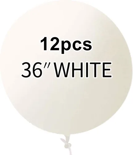 Miniatura 7 de Globos negros redondos de látex de 36 pulgadas (calidad prémium de helio), globos gigantes para sesiones de fotos, cumpleaños, bodas, festivales