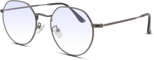 Miniatura 18 de Pro Acme Gafas redondas de moda Metal Clear Lens Frame Vintage Unisex Gafas 53MM