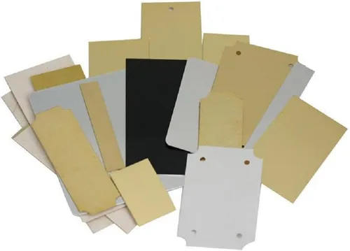 Surtido de placas de grabado, 20 piezas, latón y aluminio, tamaños y estilos mixtos para placas de identificación, placas y manualidades