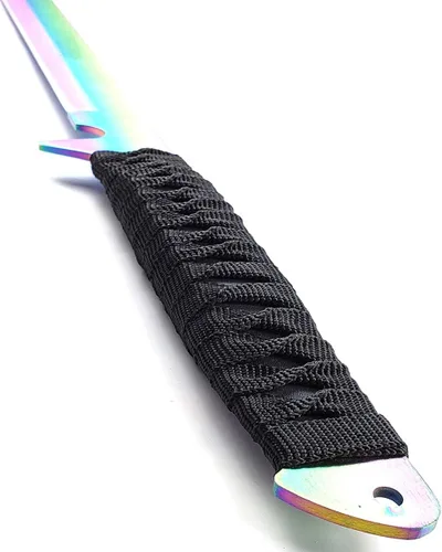 Miniatura 3 de Machetes tácticos gemelos de 51 y 30 cm con hoja fija; katana, juego de espadas; para campamento, colecciones, regalos, deportes al aire libre