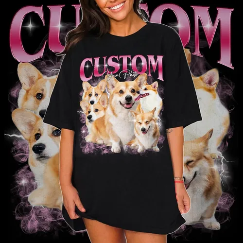 Miniatura 2 de IZI POD Personaliza tus propias camisetas Bootleg Rap, personaliza tu texto vintage camiseta, camisetas gráficas personalizadas, regalo