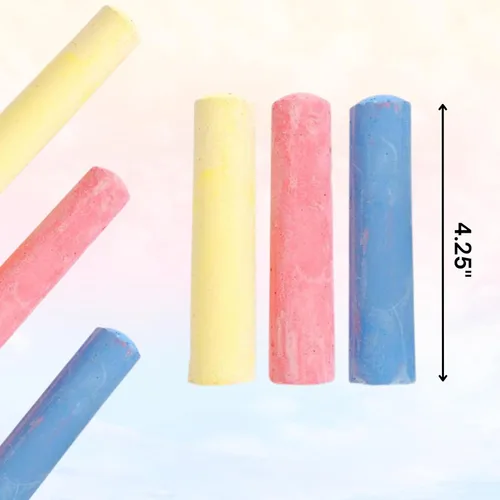 Miniatura 5 de 4E's Novelty 12 cajas de tizas para acera envueltas individualmente para niños, 3 palos jumbo en cada caja, rellenos de cesta de Pascua, rellenos
