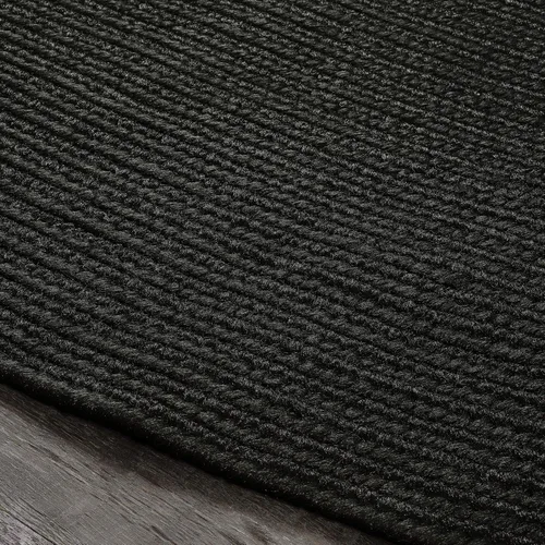 Miniatura 4 de BNM - Alfombra ovalada bohemia para interiores y exteriores con patrón trenzado sólido, perfecta para patio trasero, patio, oficina, sala de estar