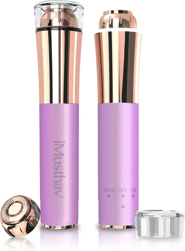 Depilación facial para mujeres, removedor de vello facial eléctrico sin dolor e impecable, afeitadora facial y recortadora para labio superior,