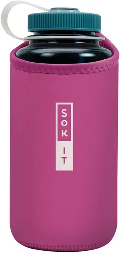 Miniatura 30 de Sok It BotlSok Funda para botella de agua con cubierta de neopreno aislante (Floral abstracto, se ajusta a CamelBak o Nalgene de 12 onzas)