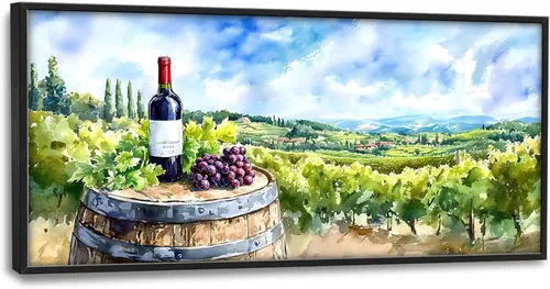 Miniatura 66 de Cuadros Grandes Enmarcados Arte de Pared para Sala de Estar, Lobos del Bosque Decoración de Pared de Gran Tamaño Lobo Animal Impresión en Lienzo