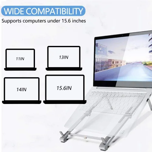 Miniatura 4 de BoxWave Soporte y soporte compatible con ASUS TUF Gaming A15 (2022 FA507) - Soporte de aluminio de bolsillo 3 en 1, portátil, soporte de visión