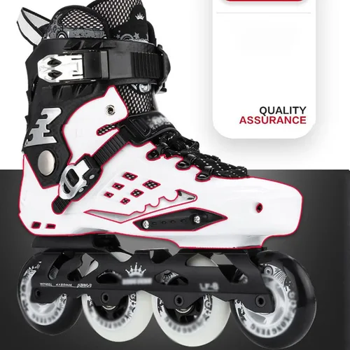 Miniatura 4 de DHAEY Patinaje en línea profesional de 4 ruedas para adultos, tenis de patinaje Slalom Speed Free Skate Racing Skate Men