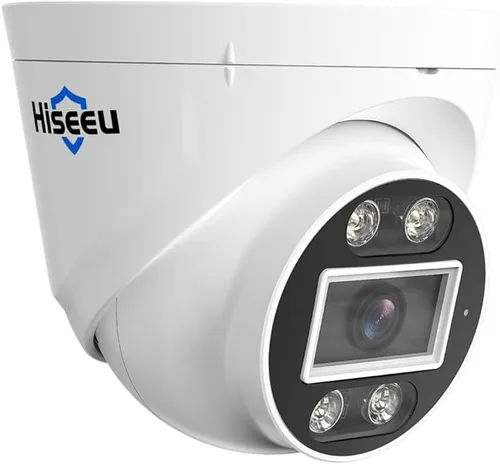 Miniatura 11 de Hiseeu Seguimiento automático + audio de 2 vías: cámara de seguridad con cable PoE de 5MP para exteriores, PTZ 300° Pan 90 Tilt Digital Zoom