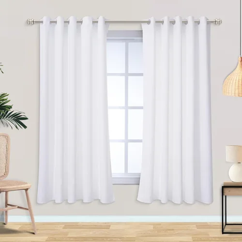 Miniatura 125 de Mrs.Naturall Cortinas Azul Real para Dormitorio, Cortinas Opacas Cortas Medianas Azul Cobalto para Cocina Decoración de Habitación de Adolescentes