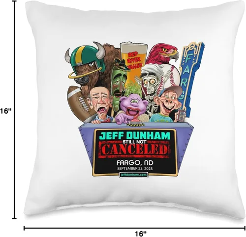 Miniatura 4 de JEFF DUNHAM Fargo, ND (2023) - Almohada (16 x 16 pulgadas), multicolor