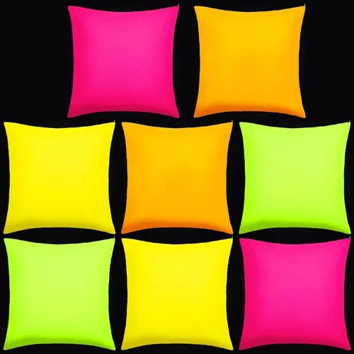 Preboun 8 fundas de almohada decorativas de colores brillantes de 18 x 18 pulgadas, fundas de almohada cuadradas de colores sólidos mixtos, fundas
