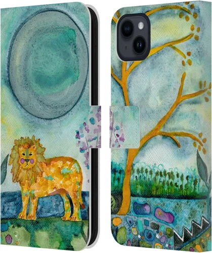 Miniatura 9 de Head Case Designs Officially Licensed Wyanne Blue Watercolour Bear Animals 2 Leather Wallet Case Compatible with Apple iPhone 15 Plus