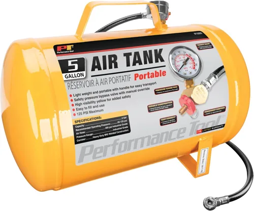 Miniatura 8 de Performance Tool W10058 Kit de reparación de tanque de aire con válvula de seguridad, manómetro y manguera de tanque de aire de 4 pies Kit