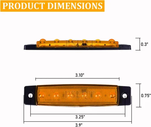 Miniatura 5 de PSEQT 10 unidades de luces LED de tira de roca para auto, luces de rueda de bajo brillo, kits de iluminación para guardabarros, impermeables