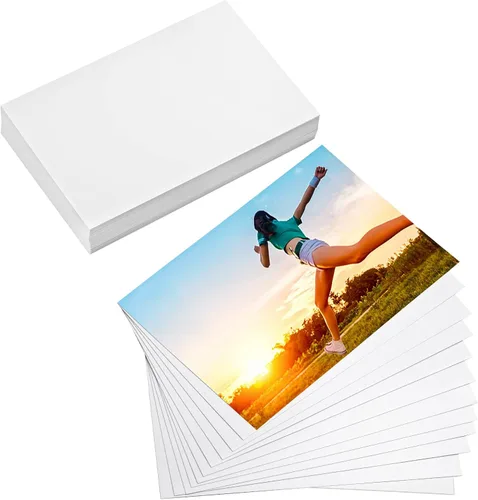 Miniatura 10 de 50 hojas de papel fotográfico, papel fotográfico prémium de 5 x 7 pulgadas para imagen de impresora, papel de alto brillo para impresora, papel