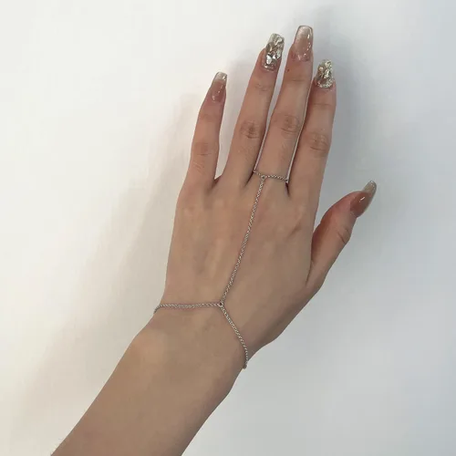 Miniatura 18 de Pulsera de plata de ley 925 para mujer, pulsera de mano para mujer, pulseras esclavas de 7 a 9 pulgadas ajustable