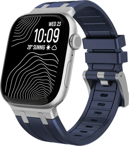 Miniatura 11 de Raycarrey AP - Correas deportivas de lujo para Apple Watch Band Ultra 3/2/1 1.929 in 1.811 in 1.772 in 1.732 in 1.654 in 1.614 in 1.575 in 1.496 in