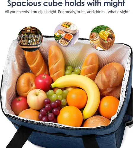 Miniatura 5 de BY-J Bolsa térmica suave, hielera plegable aislada a prueba de fugas, lonchera grande para hombres y mujeres, enfriador de lados suaves para picnic