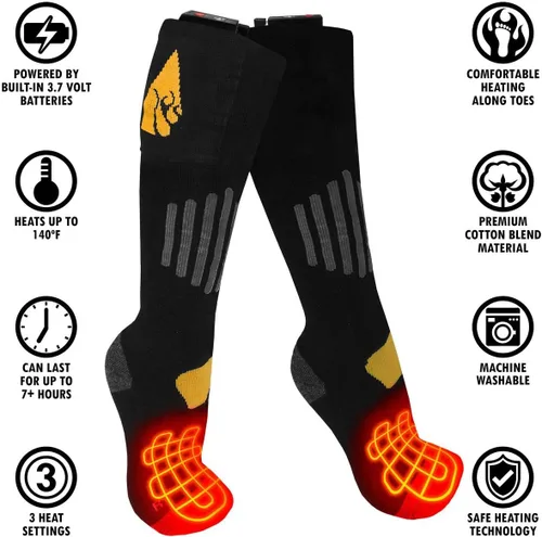 Miniatura 4 de ActionHeat Calcetines calentados con batería recargable de algodón 3V 1.0
