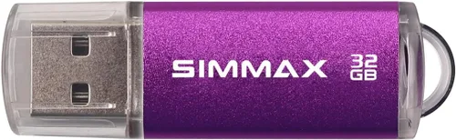 Miniatura 5 de SIMMAX Paquete de 5 unidades flash USB 2.0 de 32 GB con indicador LED (azul verde, negro, rojo y morado)