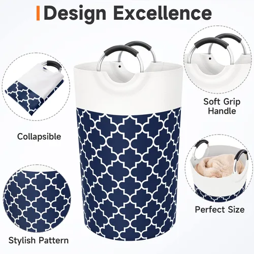 Miniatura 3 de Fabspace - Cesta grande de lavandería con bolsa de lavandería plegable, cesta de lavado, bolsa de ropa plegable, alta con asas, resistente al agua