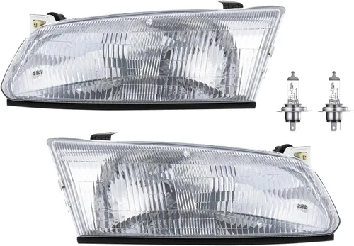 Miniatura 15 de APA - Lámpara de repuesto para faros delanteros con bisel gris para Dakota 1991 1992 1993 1994 1995 1996 con paquete AERO Driver lado izquierdo