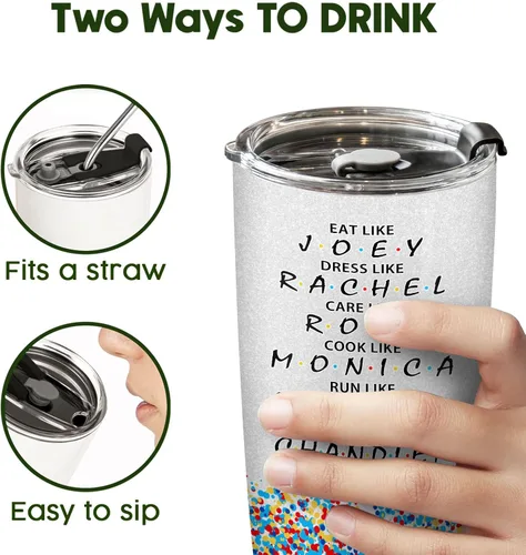 Miniatura 9 de 34HD Regalos para amigos, vaso con tapa, acero inoxidable de 20 onzas, taza de café para mejores amigos, regalos de cumpleaños para mujeres y Estaré