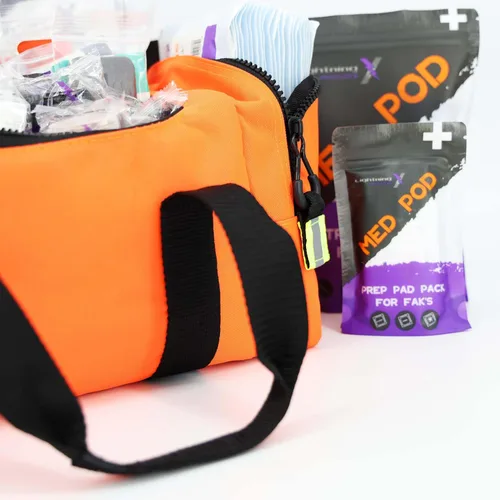 Miniatura 5 de Lightning X Value Compact Medic First Responder EMS/EMT Bolsa de trauma compacta con kit básico de primeros auxilios A - Naranja