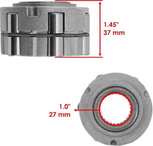 Miniatura 2 de Caltric Embrague de buje delantero compatible con Polaris Scrambler 500 4X4 1997-2009