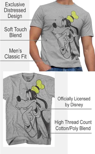 Miniatura 2 de Disney Camiseta Goofy Thinking para hombre adulto