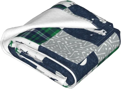 Miniatura 8 de Manta de golf de forro polar suave, ultra cálida, manta de franela de felpa para cama, viajes, sofá, oficina, hogar, regalos ligeros para mujeres
