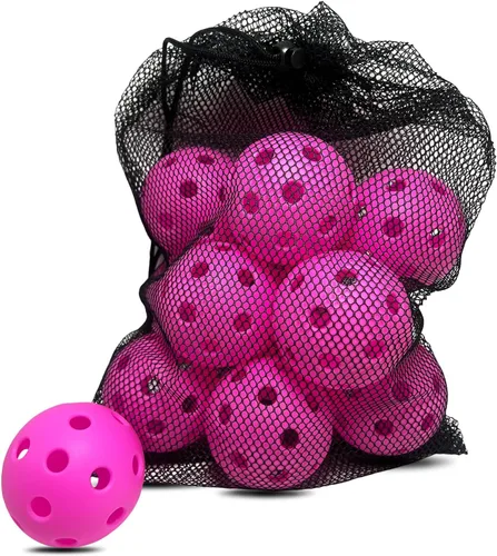 Miniatura 9 de 6 -Pack Pickleball Balls, 26 Holes Outdoor Pickleballs, High Elasticity & Durable Pickle Balls for All Style Pickleball Paddles Indoor Pickleballs