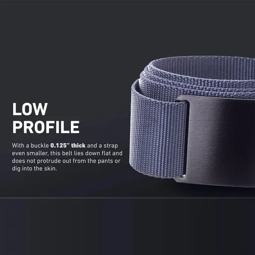 Miniatura 29 de GRIP6 Cinturón táctico – Sin agujero, cinturones de nailon para hombres y mujeres – Fabricado en los Estados Unidos (Ninja)