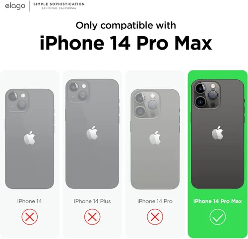 Miniatura 2 de Elago Armor - Funda para iPhone 14 Pro Max de 6.7 pulgadas, protección contra caídas de grado militar, textura de fibra de carbono resistente, Negro
