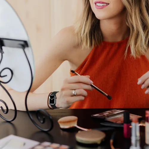 Miniatura 4 de Correas de cuero compatibles con Apple Watch Series para mujeres y hombres, correa de cuero genuino de repuesto para iWatch