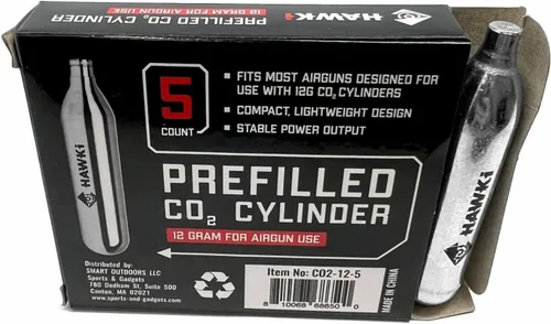Miniatura 4 de Hawki Cartuchos de CO2 de 0.42 oz para pistolas de aire, pistolas BB, pistolas de Airsoft y accesorios de paintball