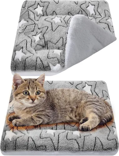 Miniatura 15 de VitalCozy Paquete de 2 tapetes autocalentables para gatos, almohadilla autocalentable, reversible, lavable a máquina, refleja el calor corporal