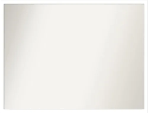 Miniatura 237 de Amanti Art Espejo de baño blanco para sobre el fregadero, 32 x 45 pulgadas, espejo de tocador rectangular blanco esbelto, marco de madera moderno
