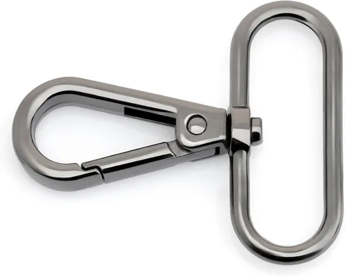 Miniatura 2 de CRAFTMEMORE Broches giratorios con cierre de langosta para puerta de presión, clips de moda, FS10, paquete de 10 unidades (metal, 1-1/2 pulgadas)