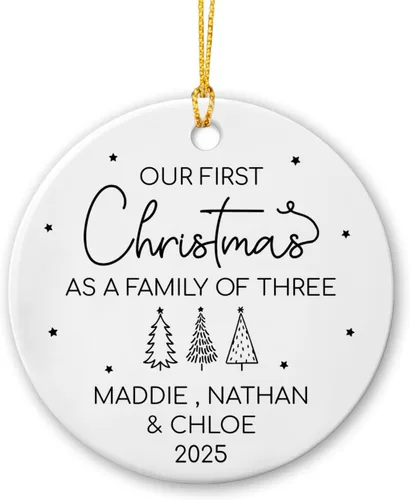 Miniatura 10 de Adorno personalizado de primera Navidad para perro, adorno de cerámica para la primera Navidad del cachorro, decoración de árbol de Navidad, adorno