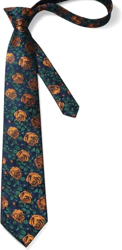 Miniatura 227 de Corbatas florales tejidas clásicas para hombre, corbata cuadrada de bolsillo, corbatas formales para hombres, boda con pañuelo
