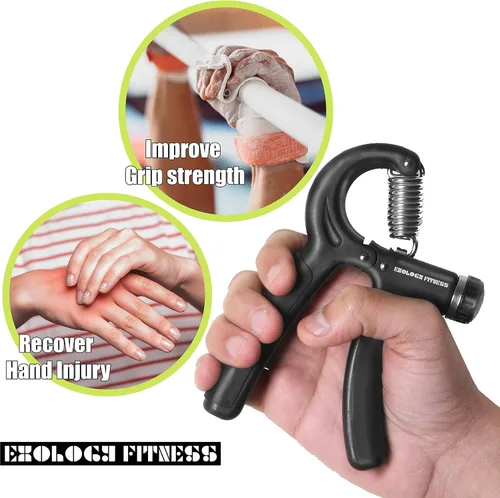 Miniatura 4 de Ejercitador fortalecedor de agarre de 11.0-132.3 lbs – fortalecedor de agarre ajustable con resorte de acero inoxidable para muñecas fuertes, dedos